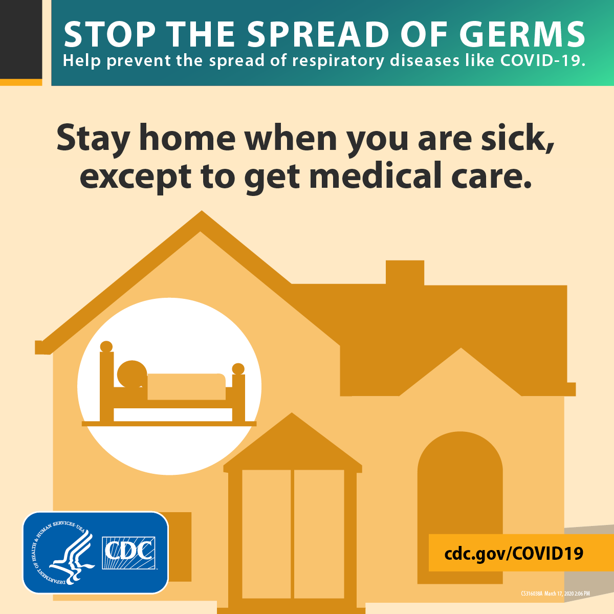 CDC Stop the spread of germs