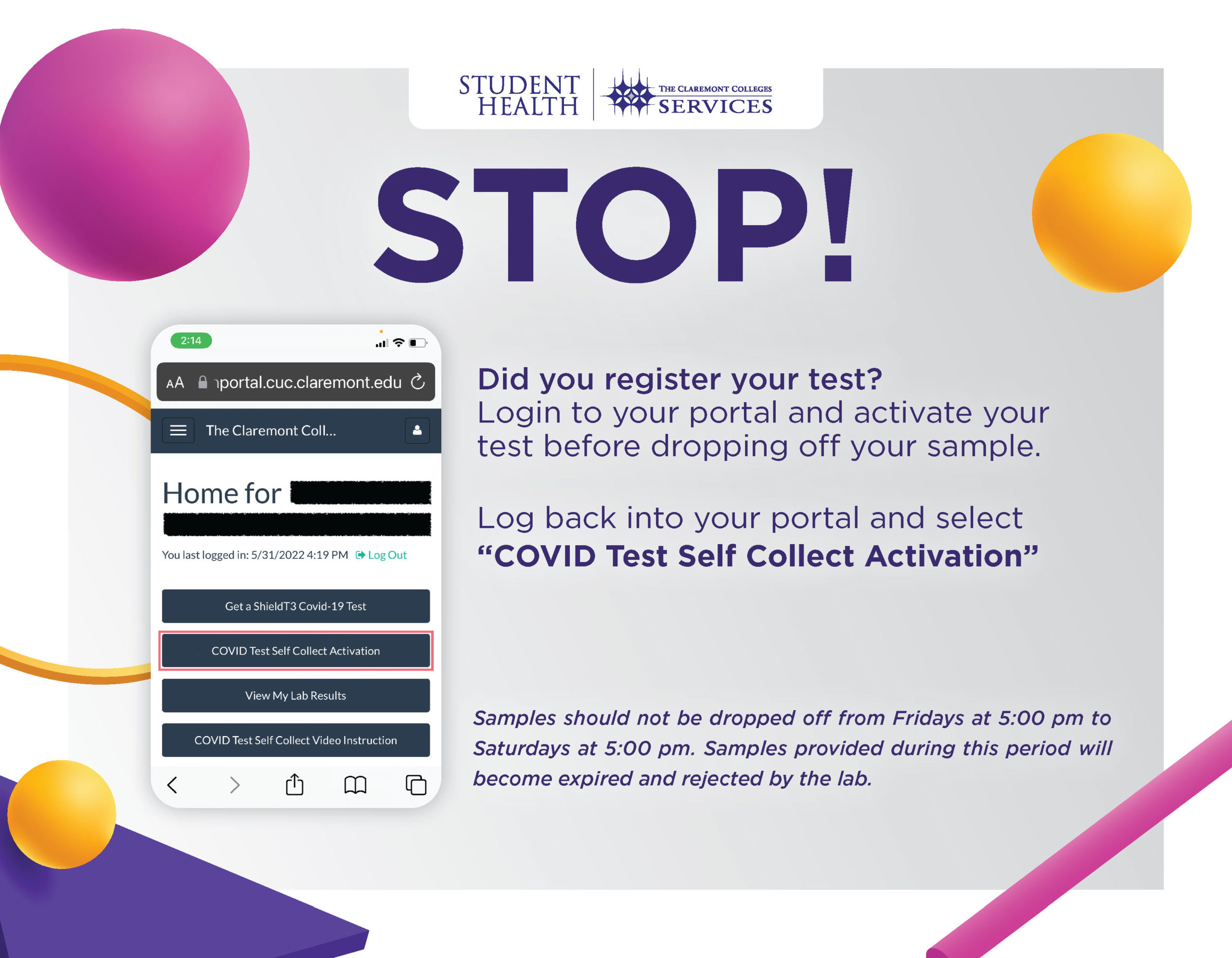 Did you register your COVID test?