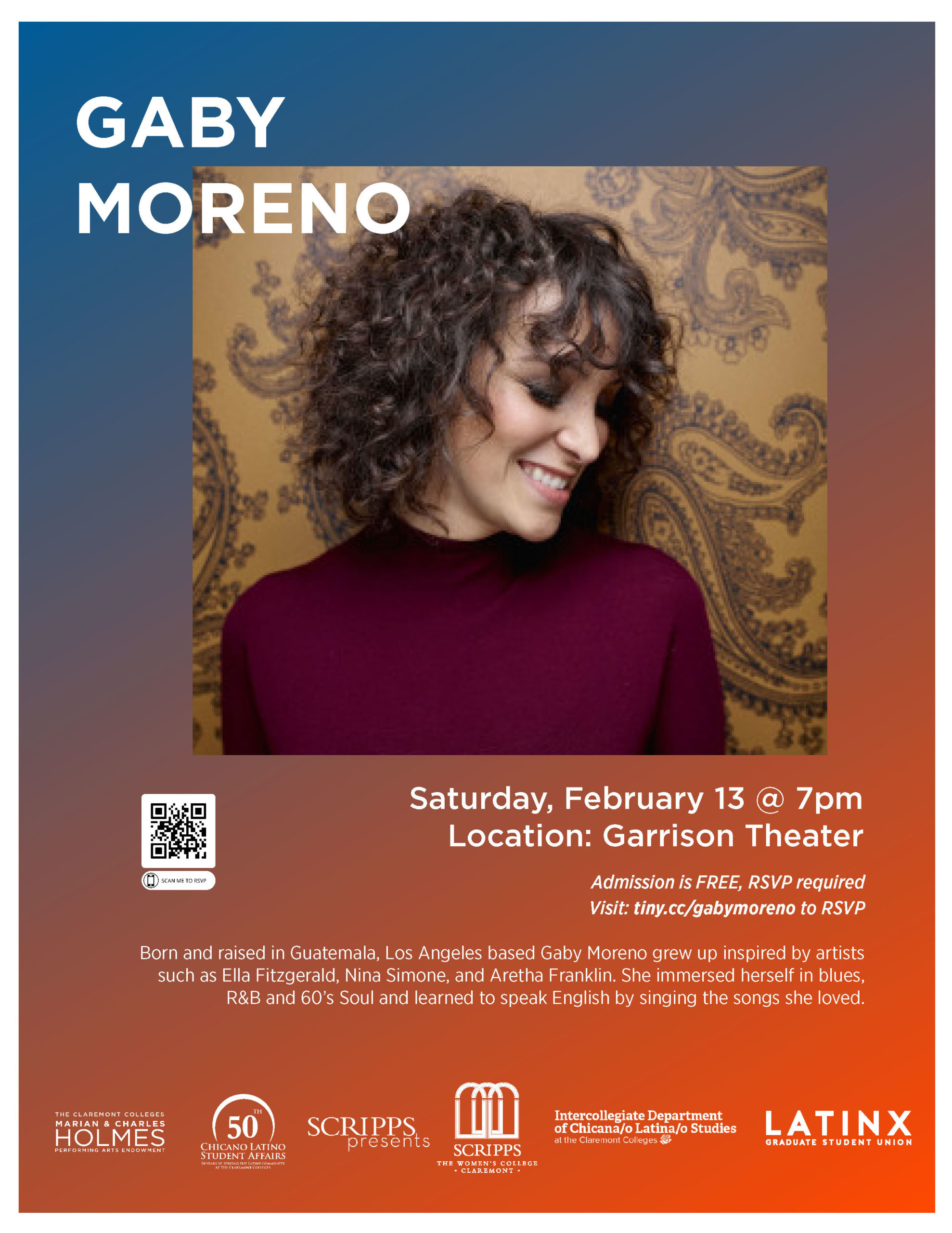 Gaby Moreno event poster